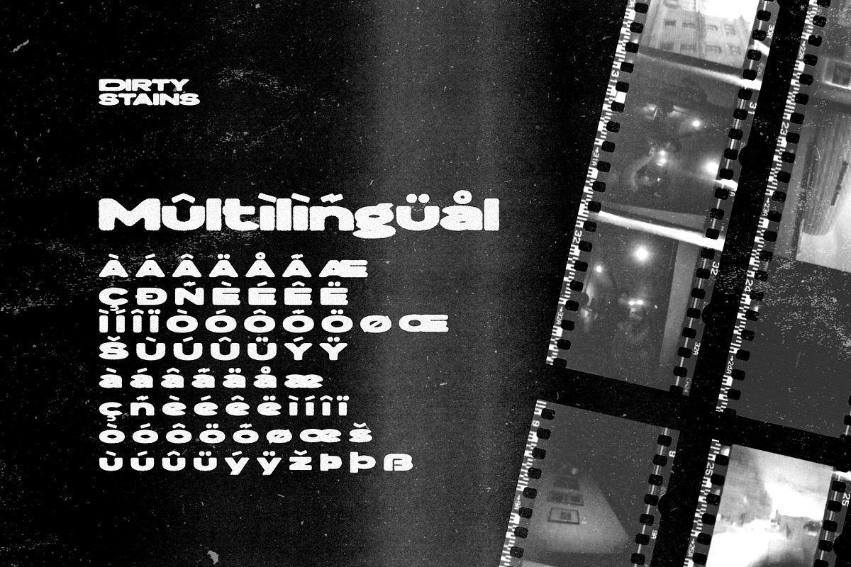 Dirty Stains - Ink Bleed Type, a Symbol Font by ikiiko (Photo 7 of 7)