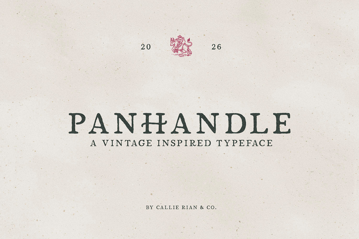 Panhandle Vintage Serif, a Serif Font by Callie Rian & Co. (Photo 1 of 14)