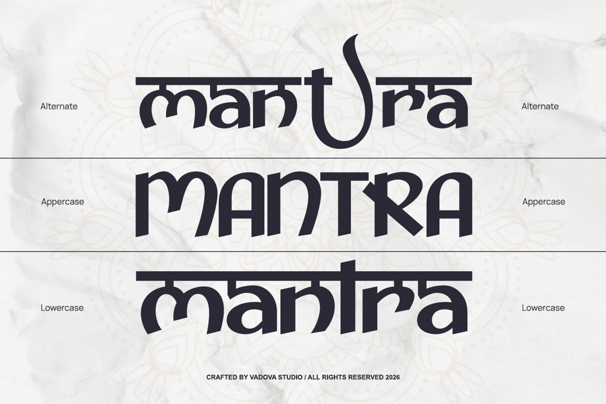 Bhaswari Hindi Display Modern Font, a Sans Serif Font by Vadovastd (Photo 5 of 9)