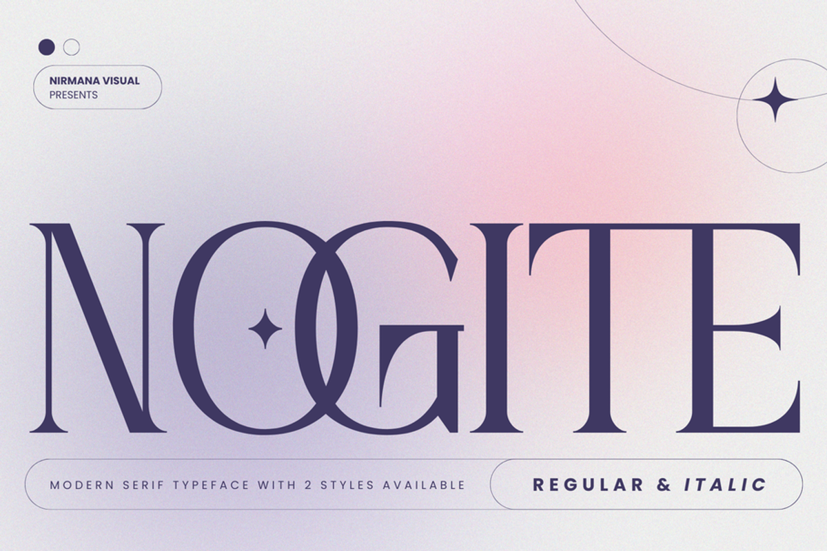 Nogite Modern - Branding Logo Font, a Serif Font by Nirmana Visual (Photo 1 of 14)