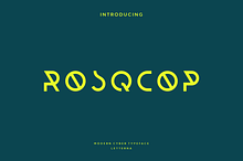 Rosqcop - Modern Futuristic Typeface