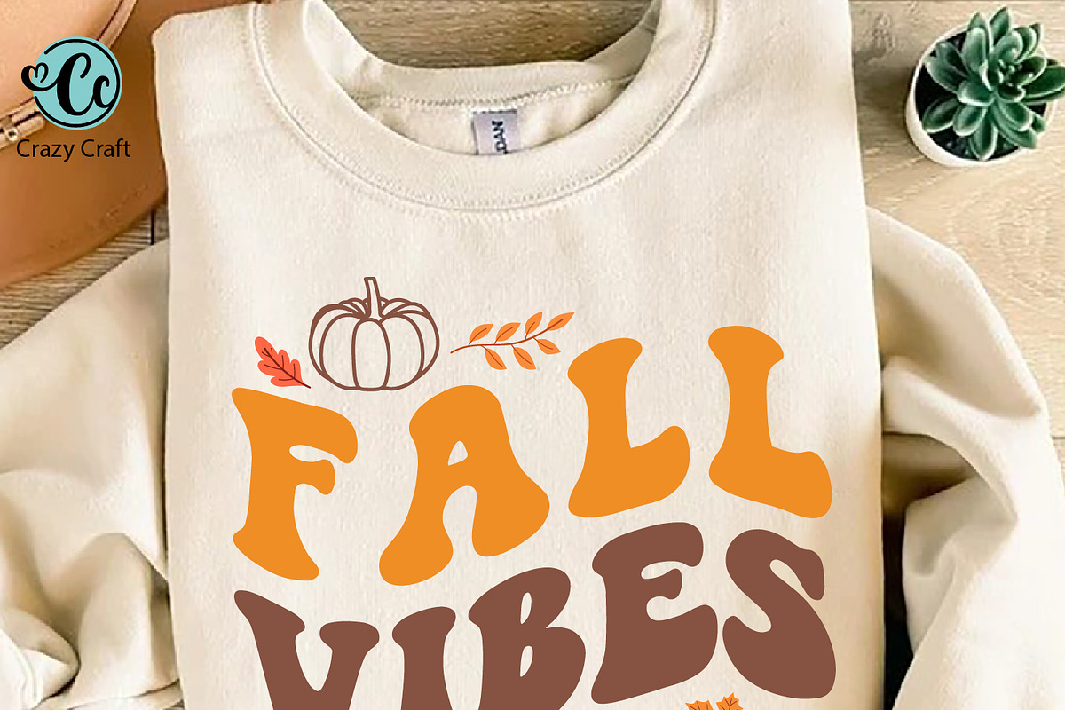 50 Fall SVG Bundle, Autumn Quotes, a Seasonal Illustration by CrazyCraft (Photo 6 of 9)
