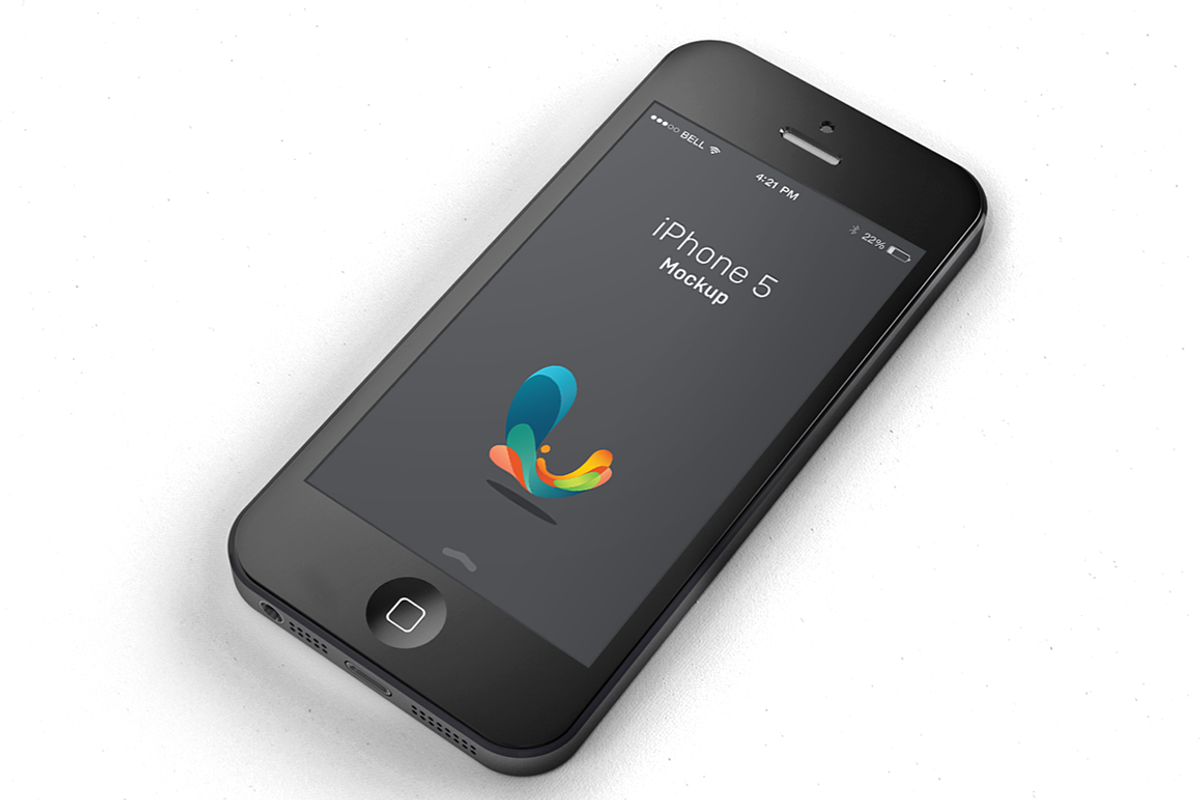 iPhone 5 Mockup, an iPhone Mockup by Vision Trust (Photo 3 of 5)