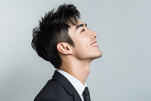 Portrait of a man in a suit smiling, a Photo by Beautiful things