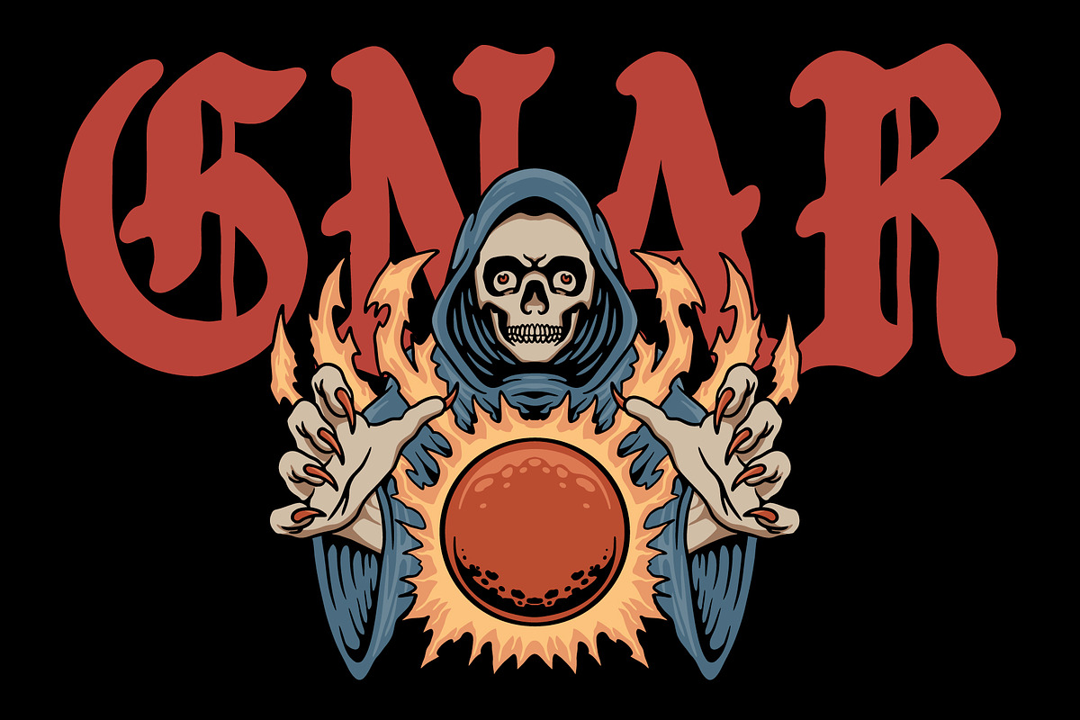 GNAR, a Blackletter Font by Loudoun Design Co. (Photo 6 of 6)