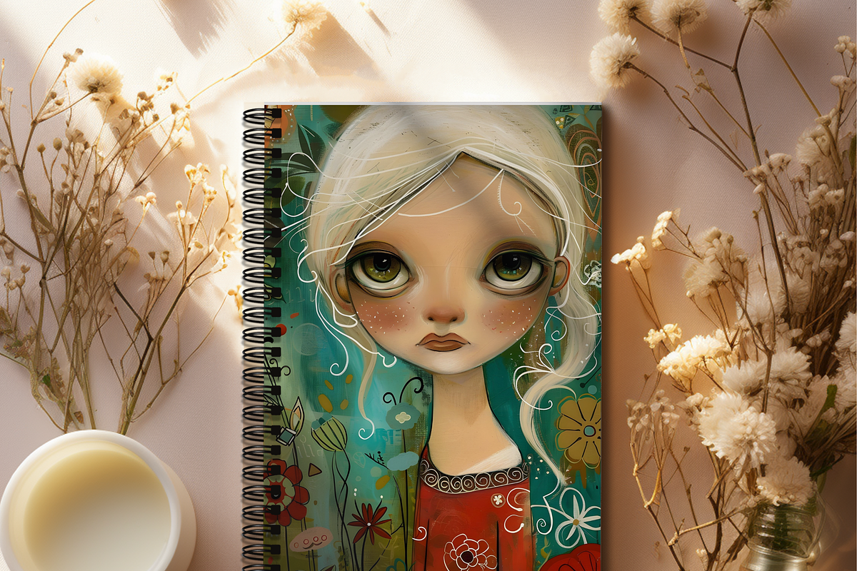 FLORAL WHIMSICAL GIRLS JUNK JOURNAL, a Person Illustration by Daring Digies (Photo 7 of 7)