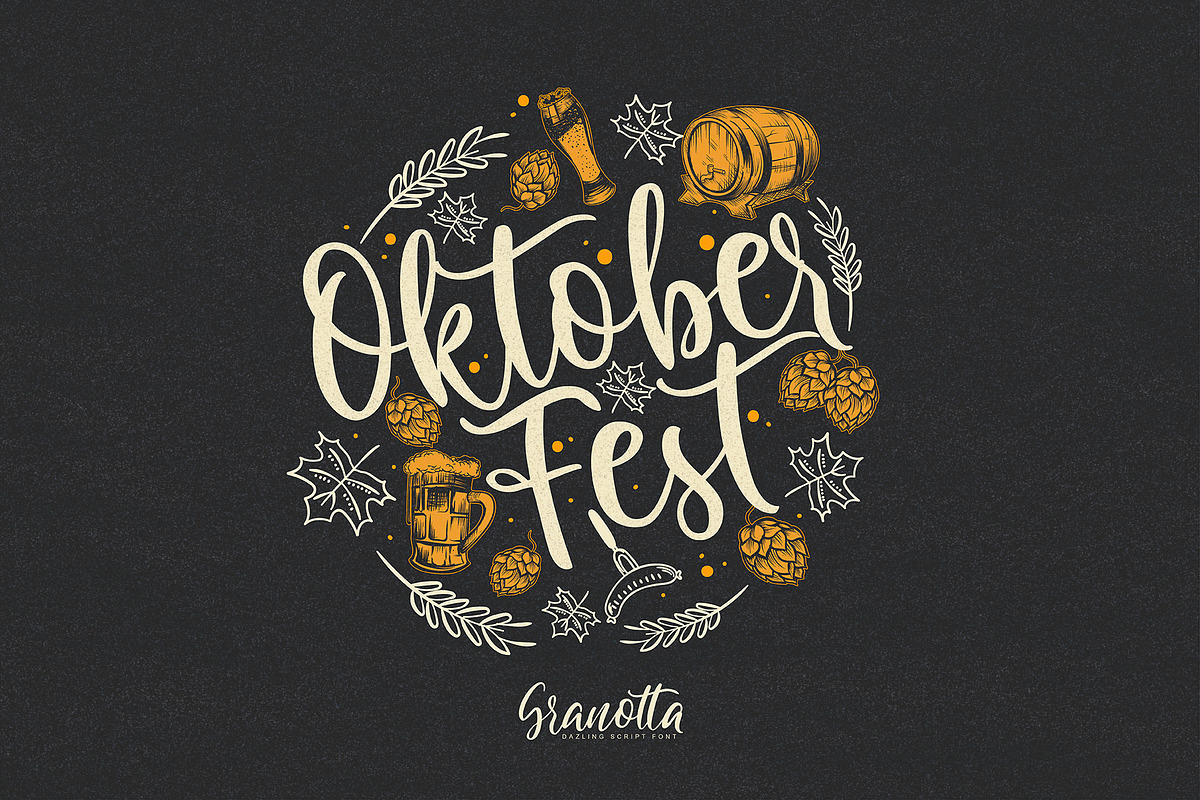 Granotta Font - Christmas with bonus preview 3