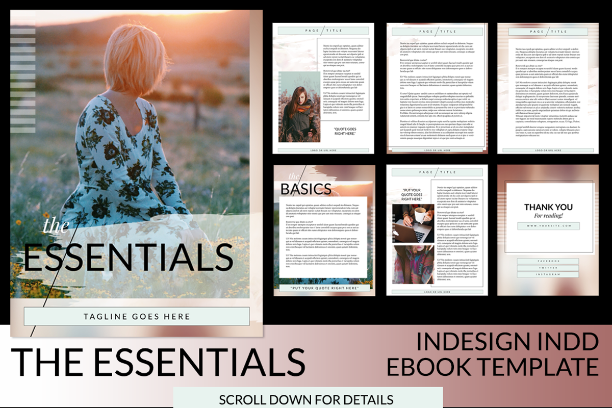 The Essentials INDD Ebook Template, a Presentation Template by Coral Antler (Photo 1 of 3)
