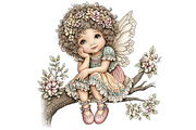 Fairy Girl Clipart PNG, a Seasonal Illustration by Memories By Lea (Thumbnail 10 of 18)
