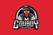 Cowboy Mascot Logo Template, a Branding & Logo Template by HasnainGFX (Thumbnail 2 of 3)