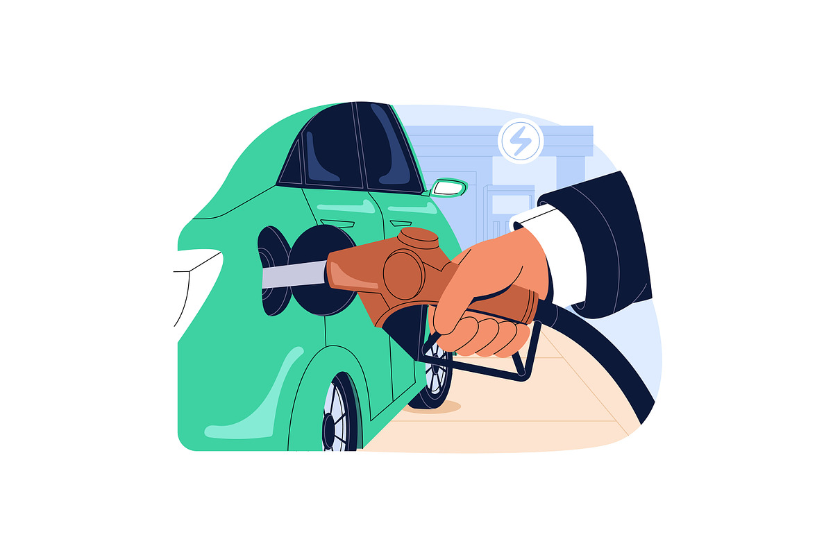 Car rent, carsharing concept set, a Transportation Illustration by PaperTrident (Photo 7 of 11)