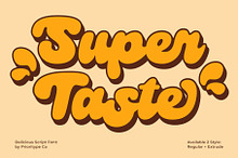 Super Taste - Bold Script Font