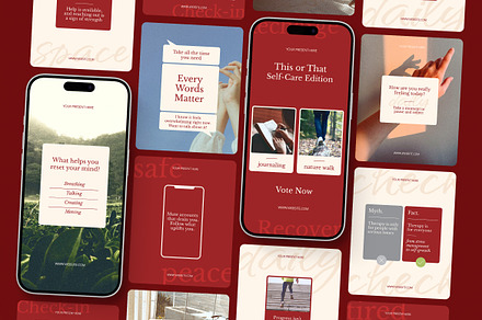 Mental Health Instagram Templates