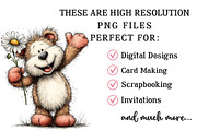 Quirky Spring Teddy Bear Clipart, an Illustration by OK Design (Thumbnail 6 of 6)