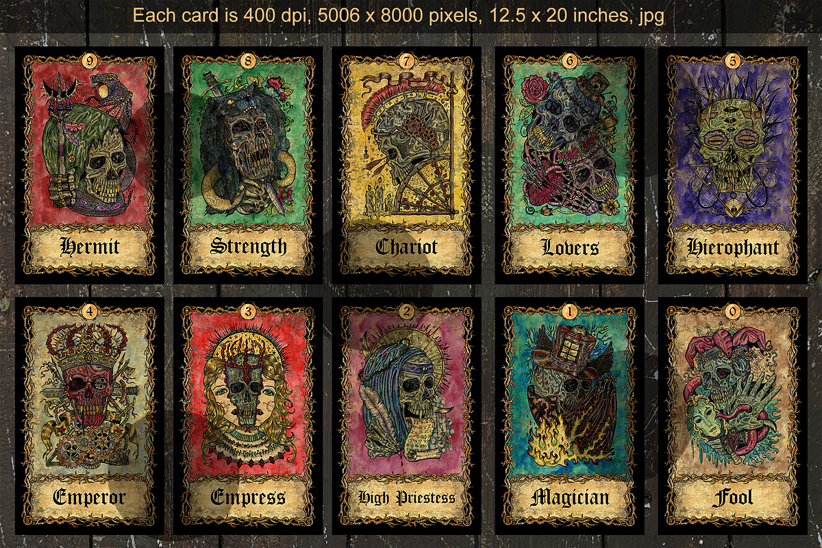 Eternal Bones Tarot colorful, an Illustration by Samiramay (Photo 2 of 9)