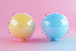 Two colorful speech bubbles represen, a Photo by Iftikhar Alam