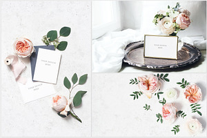 English Roses Wedding Mockups Photos