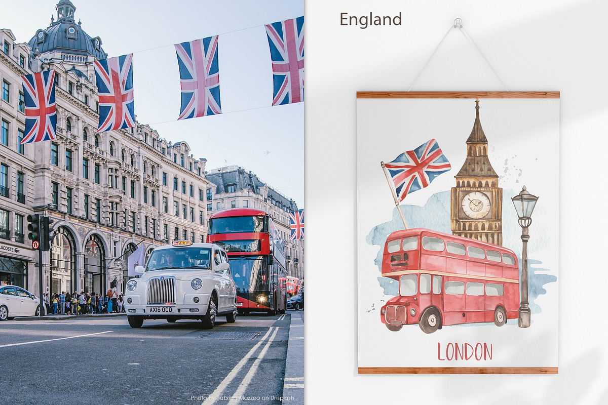 England watercolor collection, an Animal Illustration by Marina Ermakova (Photo 5 of 11)