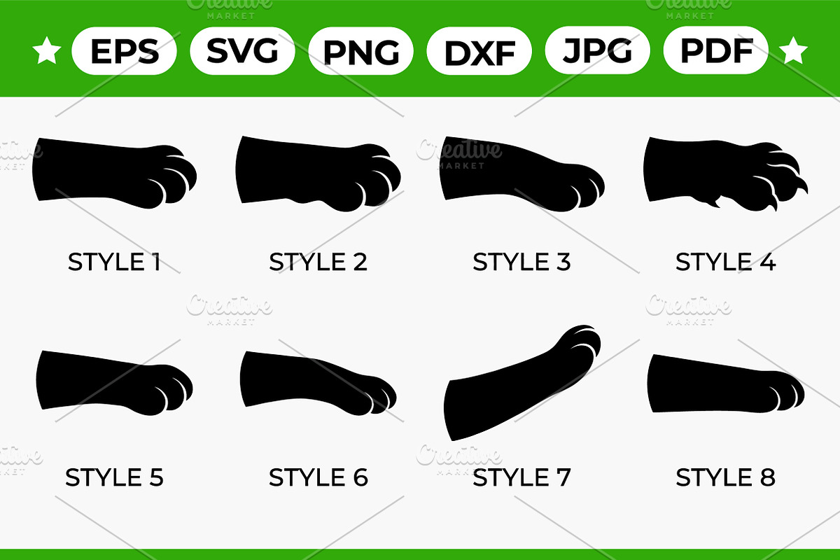 Animal Paw Style Pack, an Object Graphic by Artonix (Photo 1 of 3)