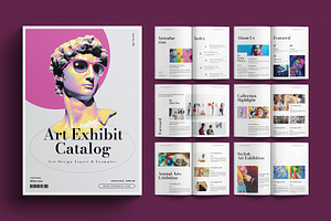 Art Gallery Exhibition Catalog, a Brochure Template by E-Type