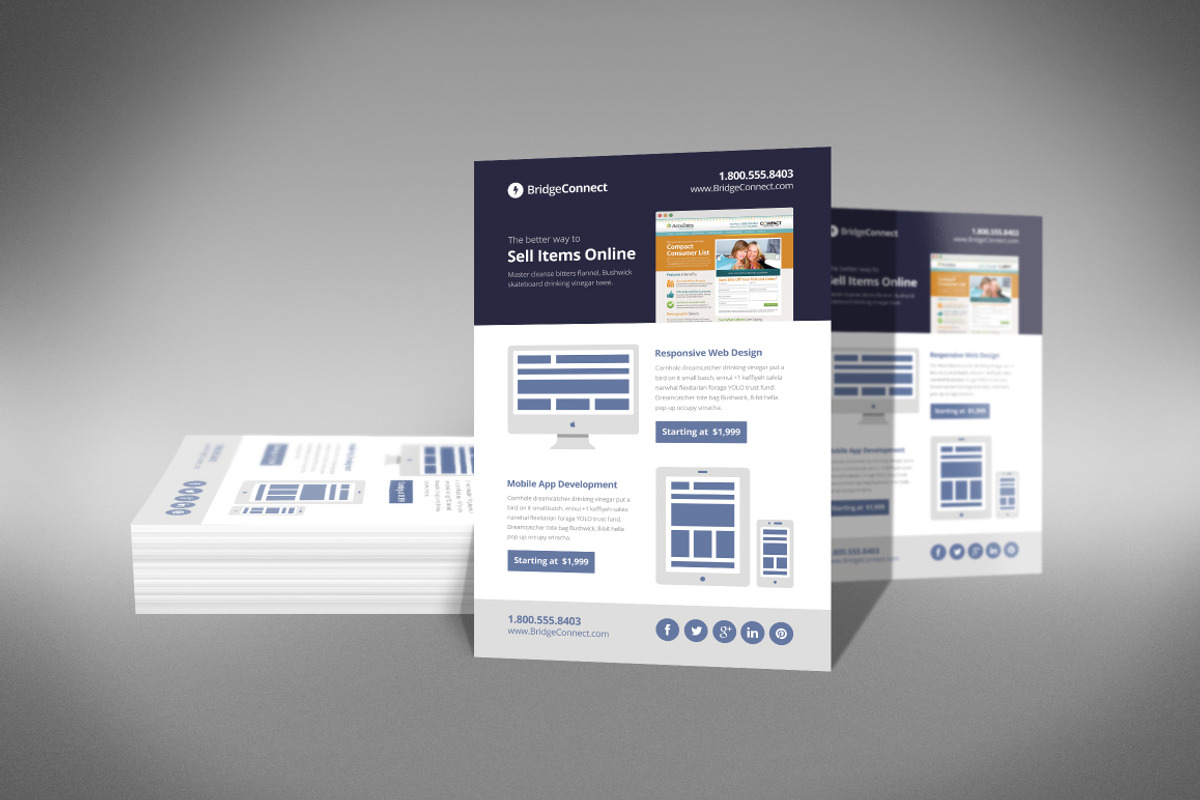 Flat Design Minimalist Flyers, a Flyer Template by Creativenauts (Photo 2 of 4)