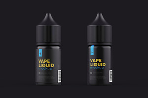 Vape Dropper Bottle Mockup 30ml