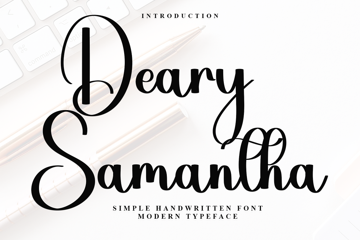 Deary Samantha, a Handwritten Font by InermediaSTUDIO (Photo 1 of 7)
