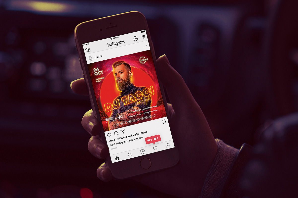 Techno DJ Flyer Template, a Flyer Template by Bornx Design (Photo 5 of 6)