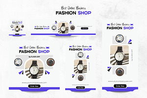 Business Web Banner Ads Set