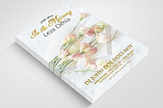 Funeral Program Flyer Templates, a Flyer Template by Business Flyers (Thumbnail 3 of 3)