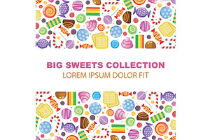 sweets background. childish candies, an Object Illustration by Multigon