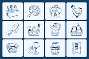 Chores Doodle Icon Set, an Outline Icon by Vectors Market (Thumbnail 5 of 8)