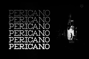 Pericano Display Typeface