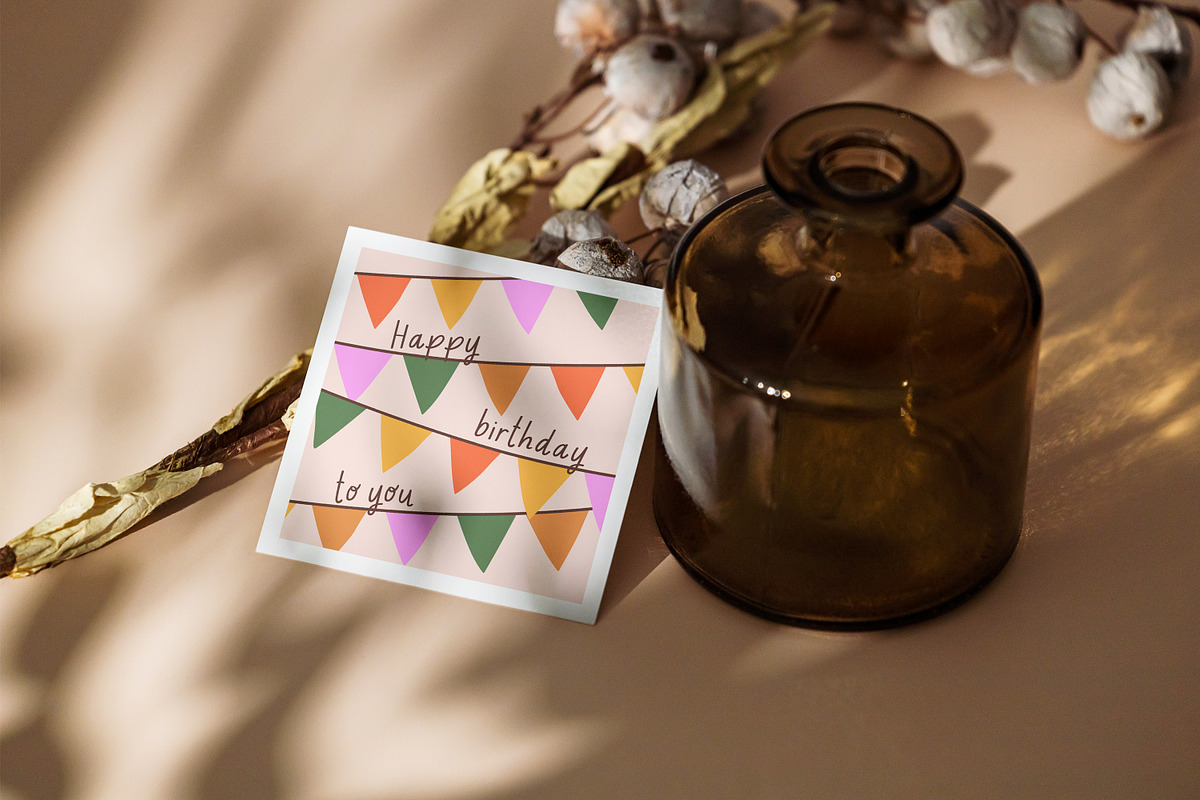 Happy birthday cards designs set, an Object Illustration by Good Studio (Photo 17 of 17)