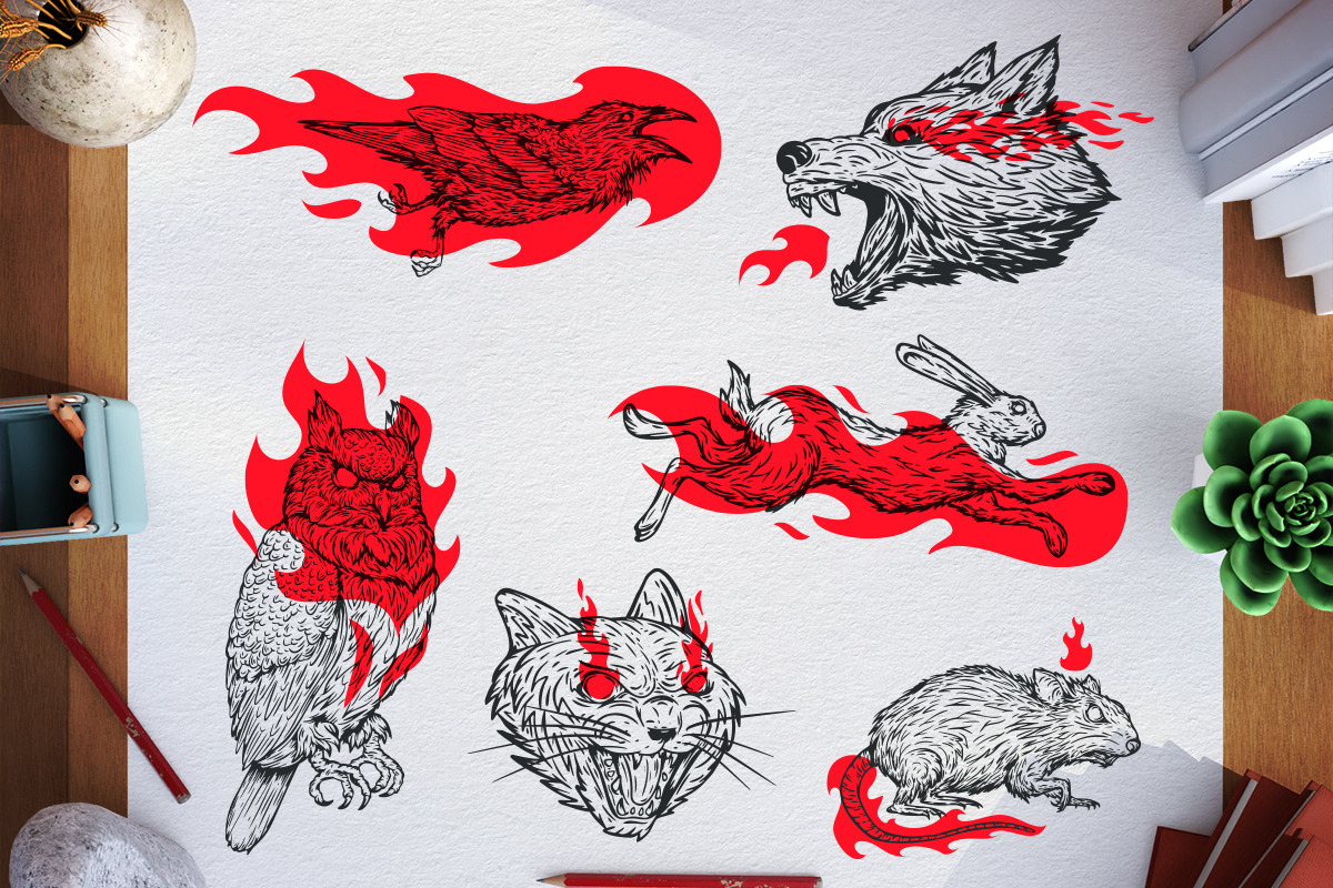 Ink animals, an Animal Illustration by CGterminal (Photo 2 of 7)