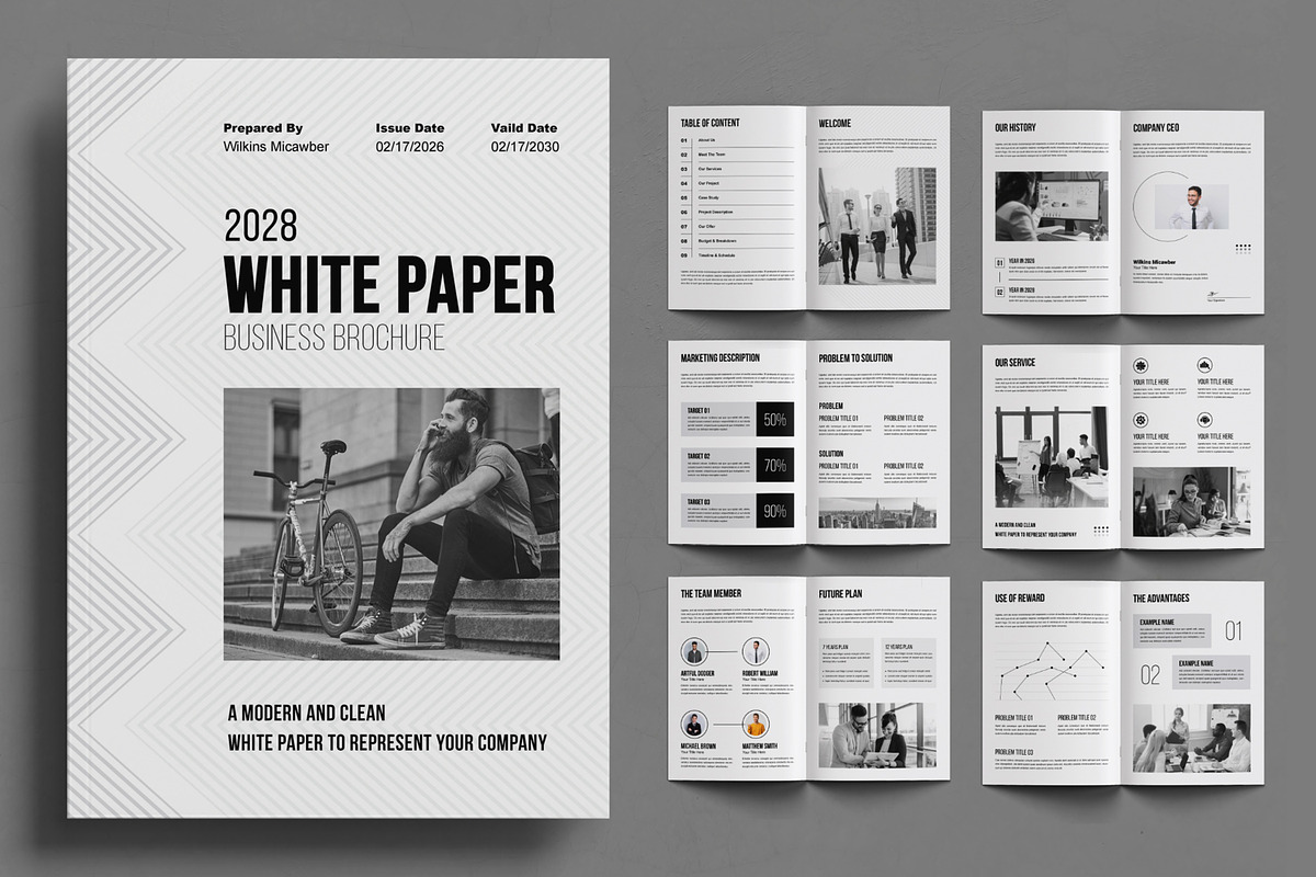 White Paper Design Layout, a Brochure Template by ContestDesign (Photo 1 of 3)
