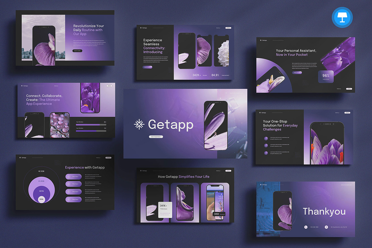 App Promo Keynote, a Presentation Template by Pixslides (Photo 1 of 7)