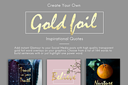 SALE! 144 GOLD FOIL WORD OVERLAYS, an Object Graphic by Illumineer Media & Design (Thumbnail 4 of 8)