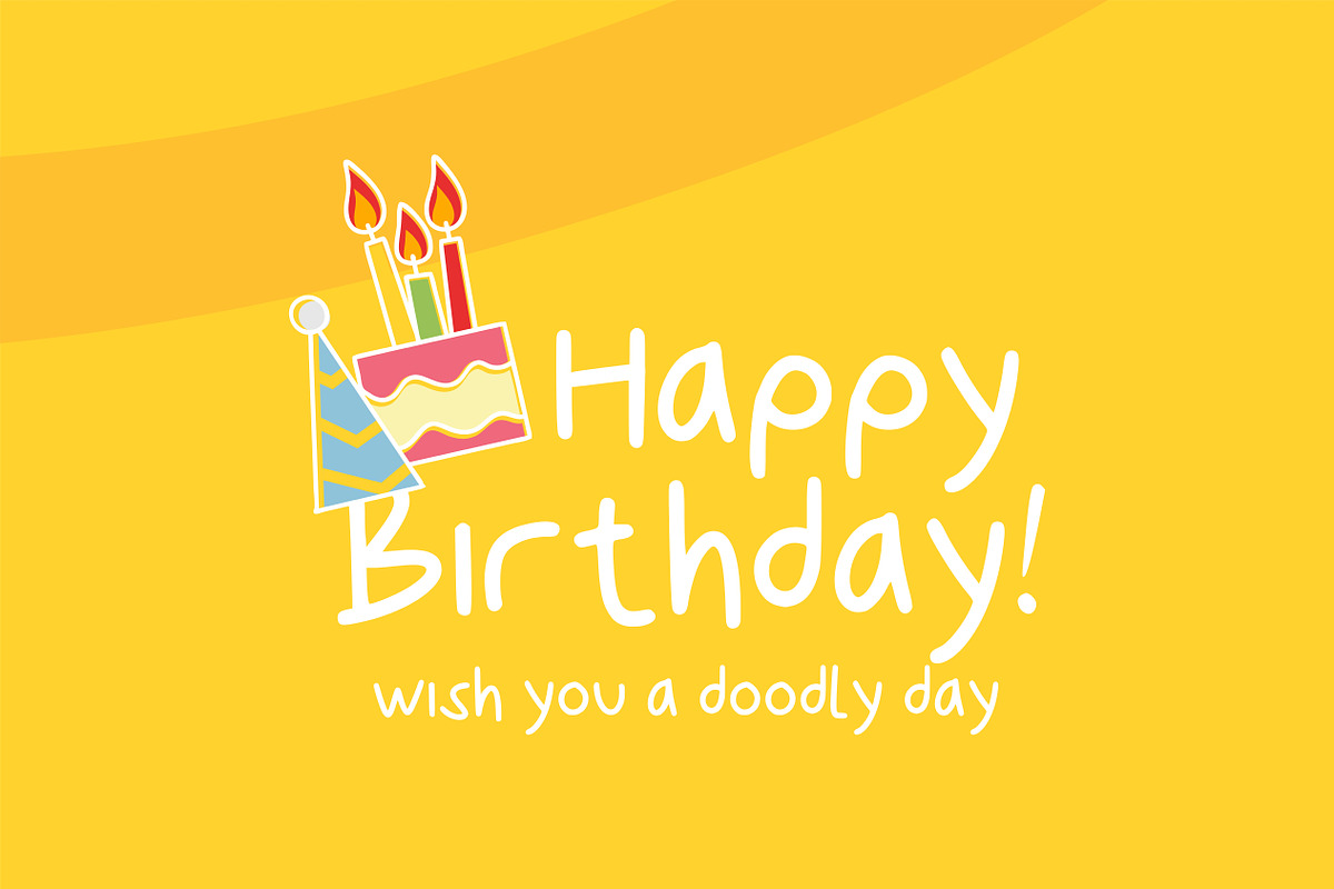 Kiddo font + bonus doodles preview 4