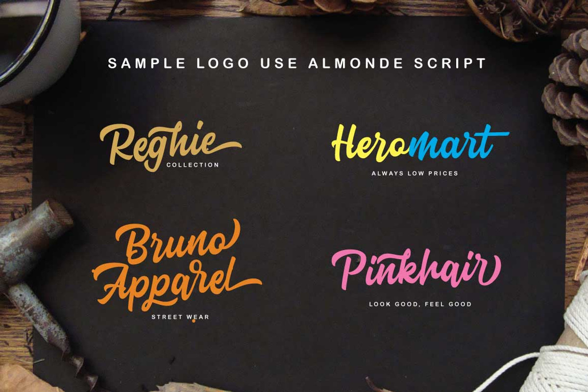 Almonde Script preview 6