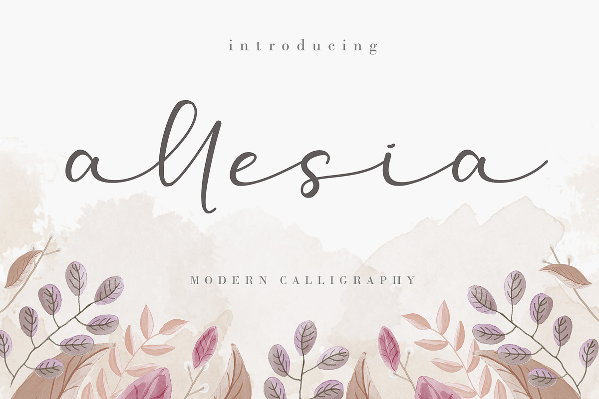 Allesia, a Script Font by AEN Creative Studio (Photo 1 of 12)