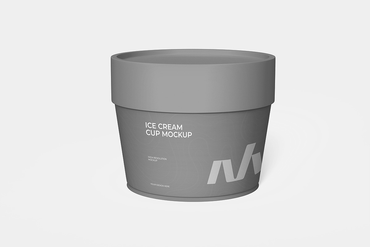 Ice Cream Cup Mockup, a Cups & Container Mockup by graphypix (Photo 3 of 4)