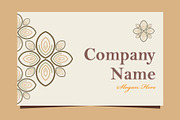 Natural Floral Business card, a Marketing Template by sekitarief (Thumbnail 1 of 3)