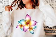 Watercolor Plumeria Clipart Bundle., an Illustration by SVGArt (Thumbnail 8 of 8)