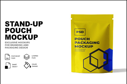 Stand-Up Pouch Mockup, a Product Mockup by GraphicsPixel