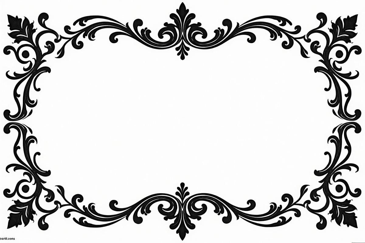 Vintage Frame Laser Cut Files, an Illustration by hafijul (Photo 3 of 9)