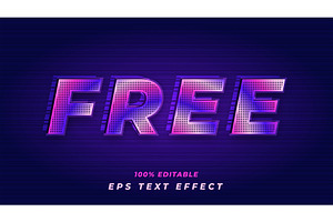 Modern Colorful Free Text Effect