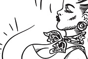 Watching beauty., a Person Illustration by © Fisher Photostudio (Thumbnail 3 of 3)