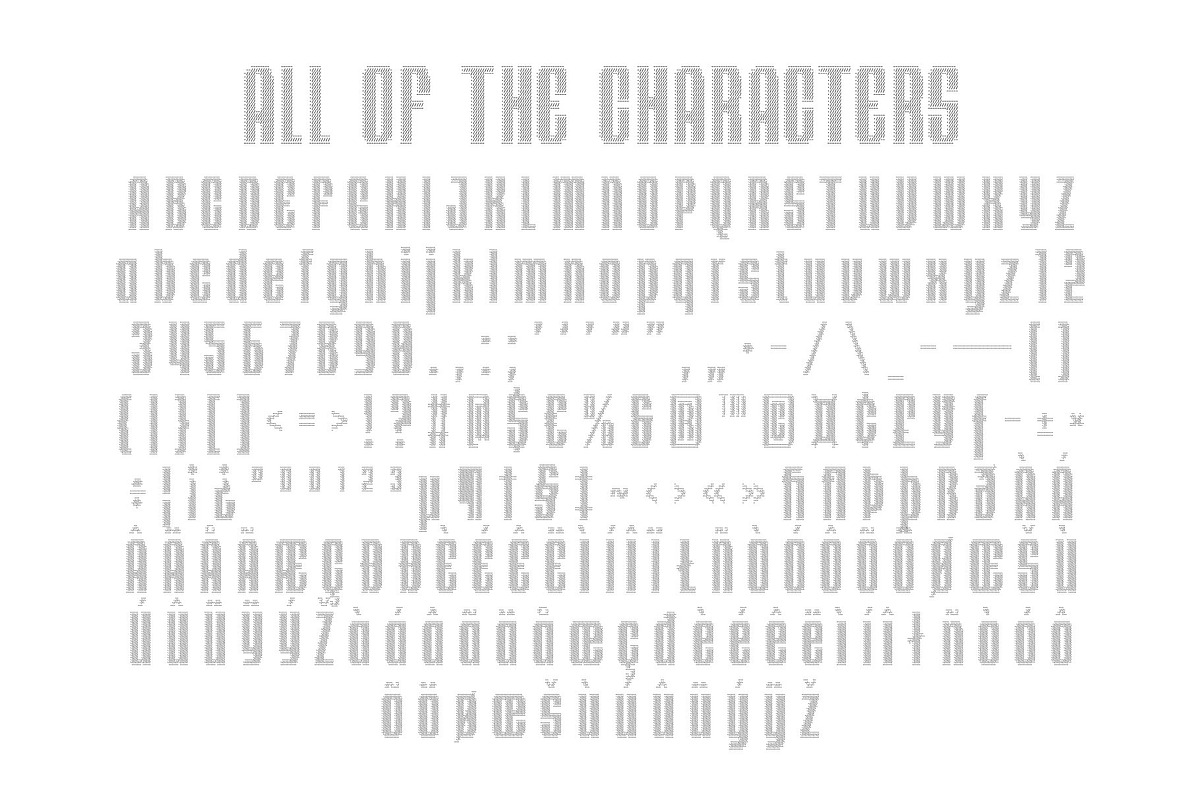 CS Alford Ascii, a Sans Serif Font by Craft Supply Co. (Photo 8 of 8)