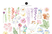 Watercolor Whimsical Garden Florals, a Decorative Illustration by Beigetime (Thumbnail 3 of 10)